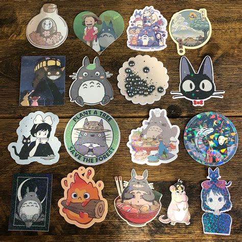 Studio Ghibli Anime Inspired Stickers You Choose 1 Etsy In 2024