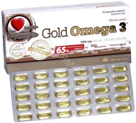 Olimp Gold Omega 3 1000 Mg X 60 Kaps Kwasy Omega Dla Mocnego Serca