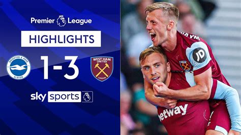 West Ham Win COMFORTABLY Despite Only 22 Possession Brighton 1 3