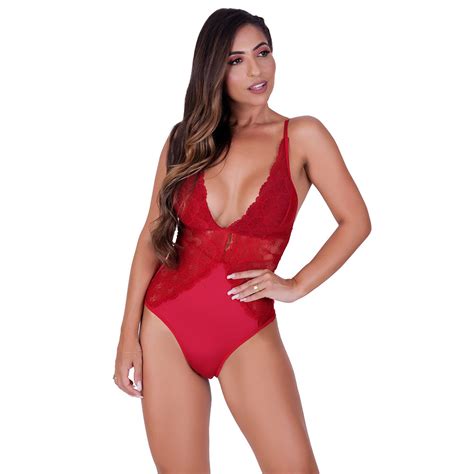 Body Feminino Lingerie Sexy Fio Sem Bojo Em Renda De Poliamida E Tecido Shopee Brasil