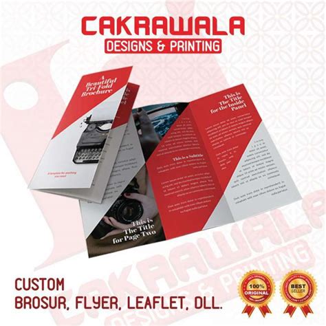 Jual Brosur Custom Cetak Flyer Cetak Brosur Cetak Leaflet Booklet