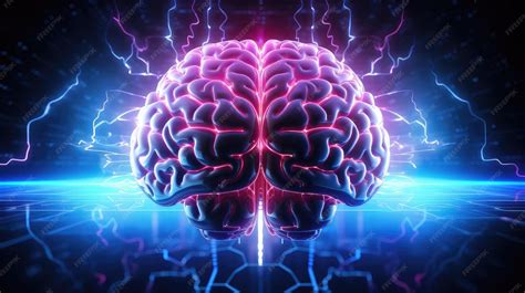 premium ai image artificial human brain electronic illustration mind