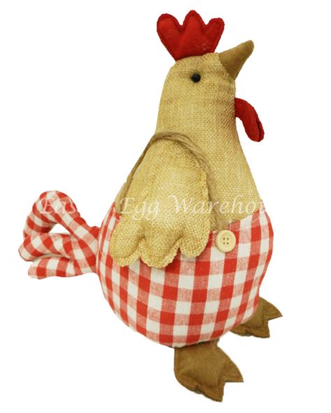 Easter Chicken Decoration - Natural - 26cm x 27.5cm - Easter Egg Warehouse