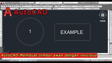 Cara Membuat Simbol Awan Di Autocad Revcloud In Autocad Youtube