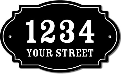 Personalized House Address Sign Custom Address Plaque Street Number Indoor