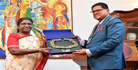 The President Of India Smt Droupadi Murmu Was Conferred With The