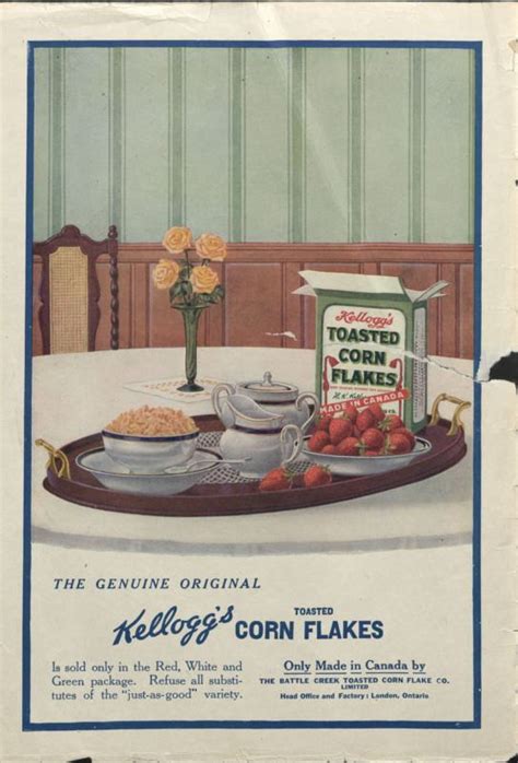 Kellogsewjune The Genuine Original Made In Canada Retro Advertising