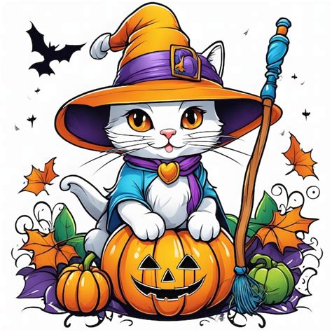 Premium Photo Halloween Cat Sublimation