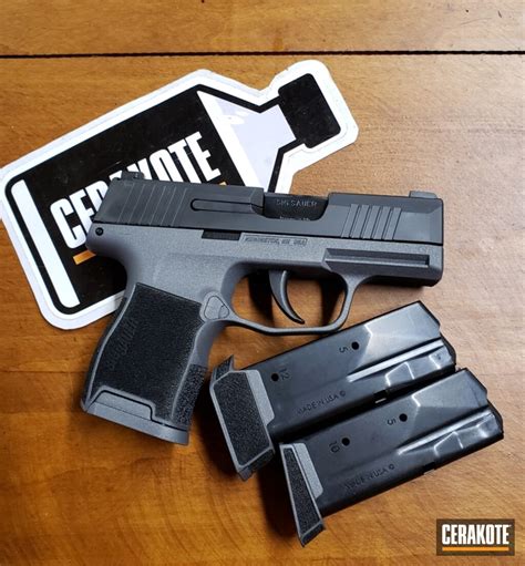 Sig Sauer P365 Handgun In Cerakote H 146 And H 227 By John Newberry Cerakote