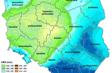 Obszary objęte suszą Wielkopolska i Kujawy w czołówce