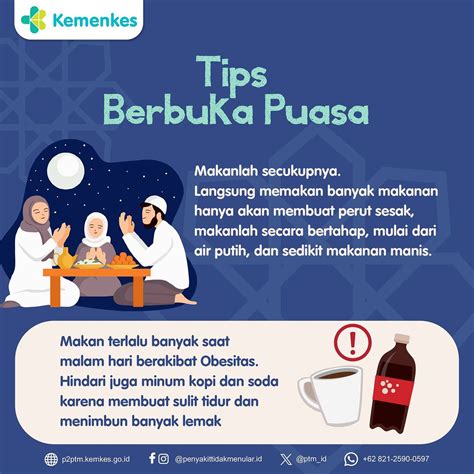 Tips Berbuka Puasa 2 Penyakit Tidak Menular Indonesia