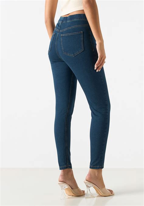 Buy Womens Solid Denim Jeggings With Pockets Online Centrepoint Kuwait