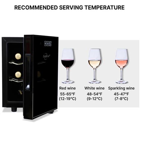 Koolatron Wine Cooler Thermoelectric Wine Fridge 6 Bottle