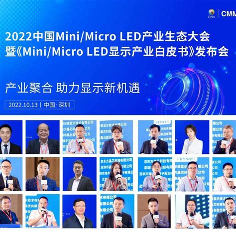 2022 中国minimicro Led产业生态大会暨《minimicro Led显示产业白皮书》发布会成功举办！技术micromini