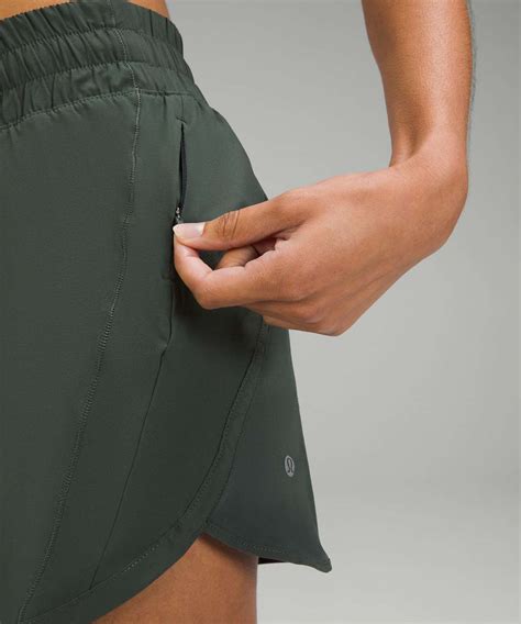 Lululemon Track That High Rise Lined Short Smoked Spruce Lulu