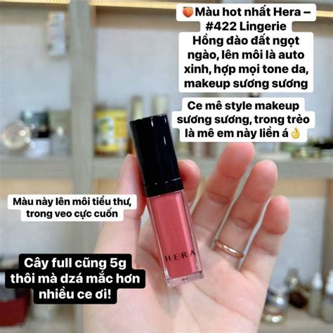 Son Kem Hera Sensual Spicy Nude Gloss Màu Lingerie g Shopee Việt Nam