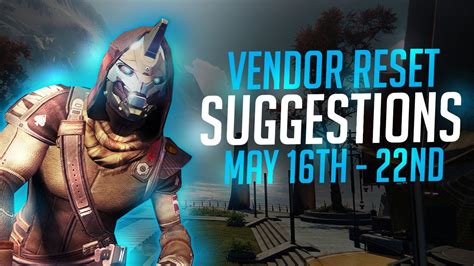 Destiny Weekly Weapon Vendor Perk Reset May Th Nd Youtube