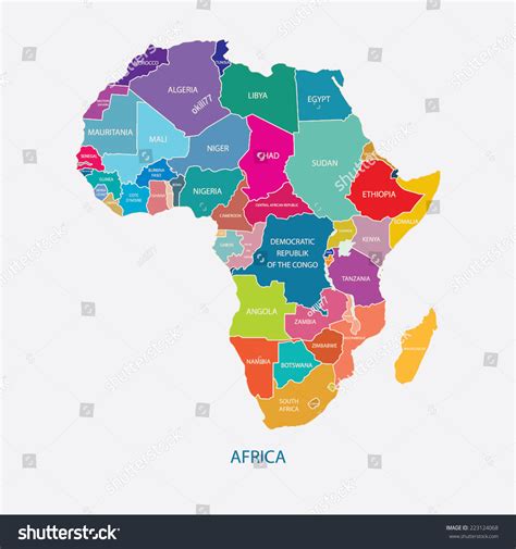 Africa Map With Countries Names