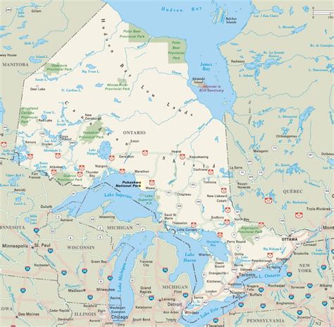 Free Printable Road Map Of Ontario Adams Printable Map