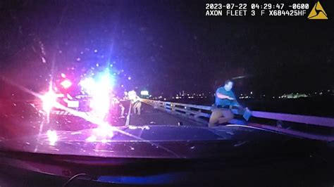 Dash Cam Video Shows Moment Car Crashes Into Parked Csp Vehicle