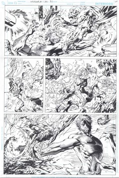 New Wildcats Issue Page In Eric Callen S Jim Lee Scott Williams