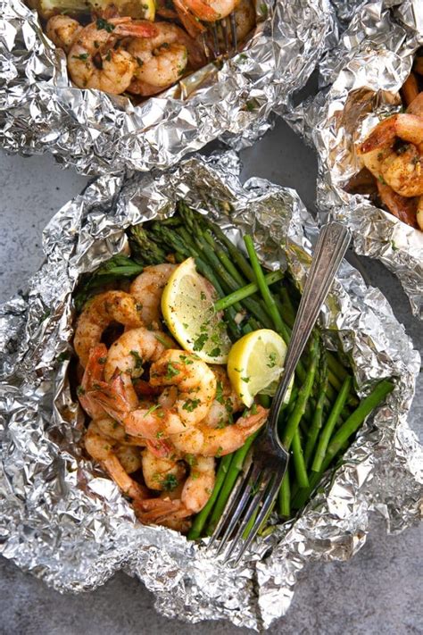 Cajun Shrimp Foil Packets Oven And Grill The Forked Spoon