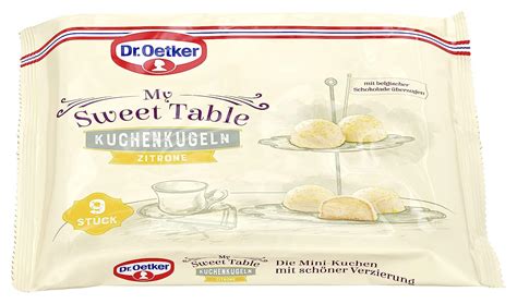 Dr Oetker My Sweet Table Kuchenkugeln Zitrone Fertige Backwaren Mit