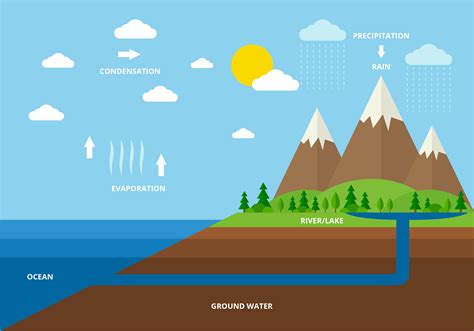 Water Cycle Vector 208515 Vector Art at Vecteezy