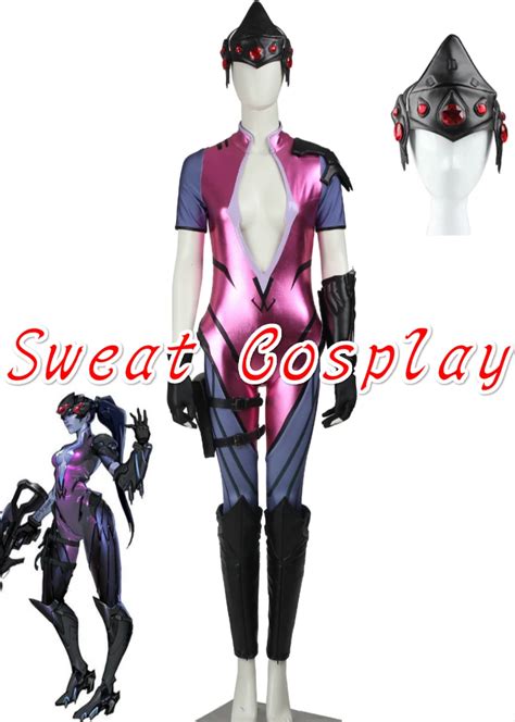 High Quality Game Ow Widowmaker Cosplay Costume Sexy Widowmaker Costume Catsuit Custom Made