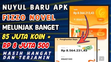 CARA BARU NUYUL APLIKASI FIZZO NOVEL TERCEPAT OTOMATIS JADI KOIN