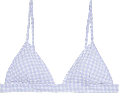 Ganni Bikini Top Lilac ShopStyle Two Piece Swimsuits