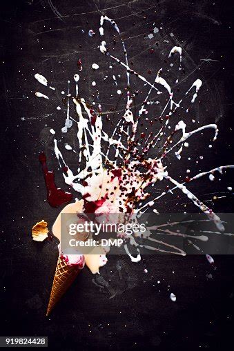 Smashed Ice Cream Cone High Res Stock Photo Getty Images