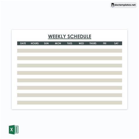 Free Employee Work Schedule Templates Word Excel