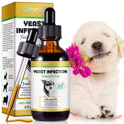 Oimmal Natural Yeast Infection Drops for Dogs, 2 oz, Itch Relief