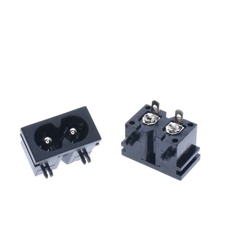 Ac Power Socket Inlet Split Panel And Pin Pcb Mount C B Electronics