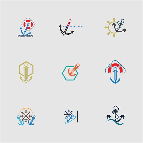 anchor logo and symbol 29364671 Vector Art at Vecteezy