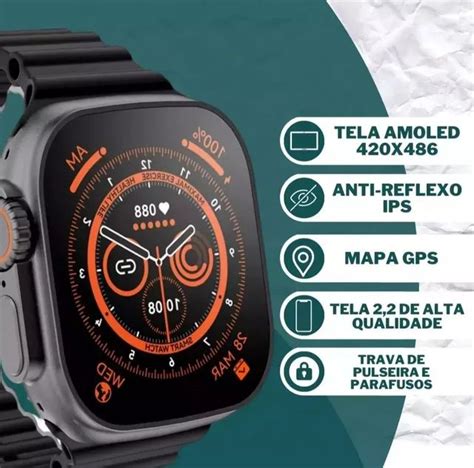 Relogio Smarthwatch Pro Max W54 Pulseiras Bazik Smartwatches