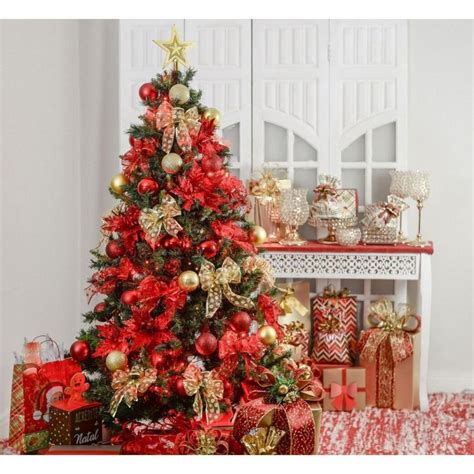 Kit Arvore De Natal - Kit Árvore de Natal Decorada 180cm - Verde