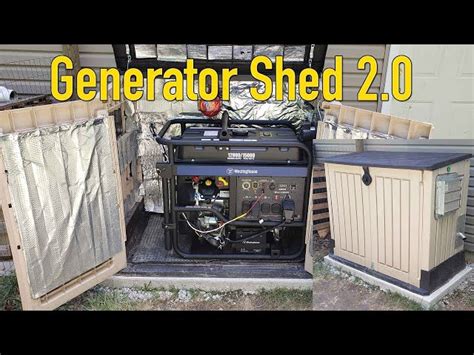 Homemade Generator Enclosure How To Make A Generator Quiet