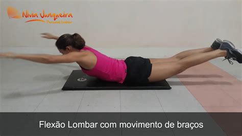 Flexão Lombar movimento de braços YouTube