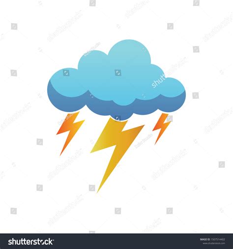 3,746 Thunder And Lightning Clipart Images, Stock Photos & Vectors ...