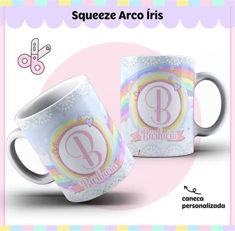 Arte Caneca Arco Íris Arquivo Digital Elo7 Produtos Especiais