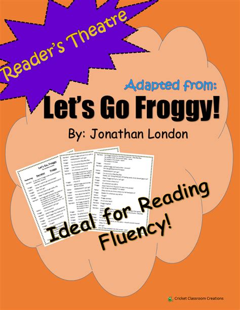 Readers Theatre Lets Go Froggy First Or Second Grade Readers