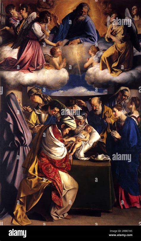 Circumcision Of Christ 1607 By Orazio Gentileschi Stock Photo Alamy