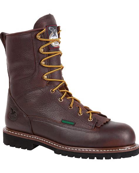 Georgia Waterproof 8 Low Heel Logger Work Boots Boot Barn