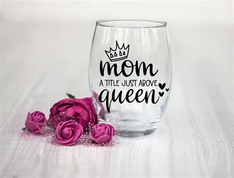 Mom A Title Just Above Queen Svg Mom Svg Mothers Day Etsy