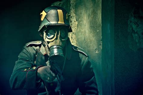 Gas Mask Gun Wallpaper