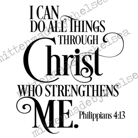 I Can Do All Things Through Christ Svg Pdf Dxf Etsy