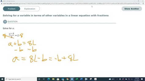 College Algebra Solving Linear Equations Youtube