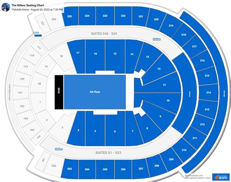 T Mobile Arena Seating Charts For Concerts